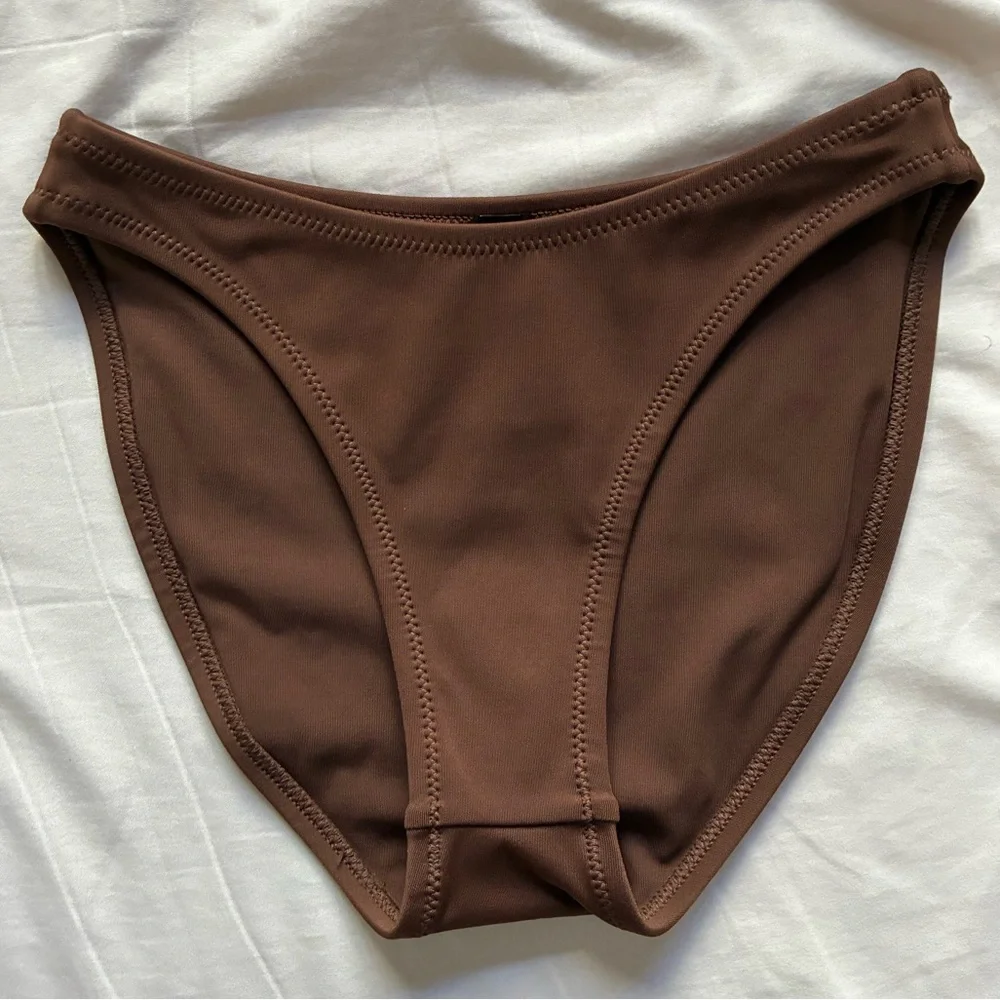 SKIMS Shaping Swim Dipped Cocoa Bikini Bottom